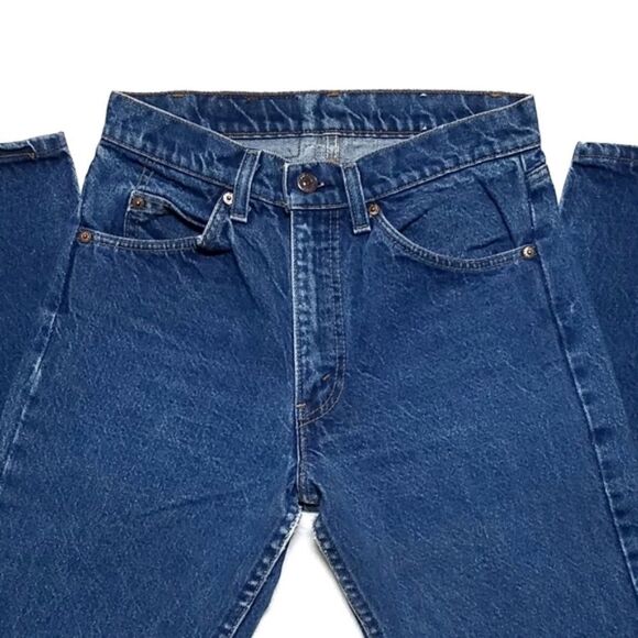 VINTAGE 70s Levi's 505 Orange Tab Wedgie Mom Jeans - Picture 6 of 13